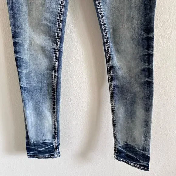 Rock Revival Sakai Ankle Skinny Embellished Jeans Size 26 - Picture 4 of 14